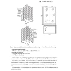 Maya Platinum Anzio Steam Shower - 208-211