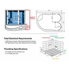 Maya Siena Steam Shower - 117-122