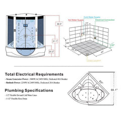 Maya Platinum Superior Steam Shower - 101-104