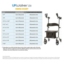 Journey LifeWalker UpWalker Lite Folding Upright Walker – Weighs Only 15.5 lbs - I100G1A1