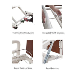 Joerns EasyCare Hospital Bed Package with Half Rails – ECS6RIL8035A